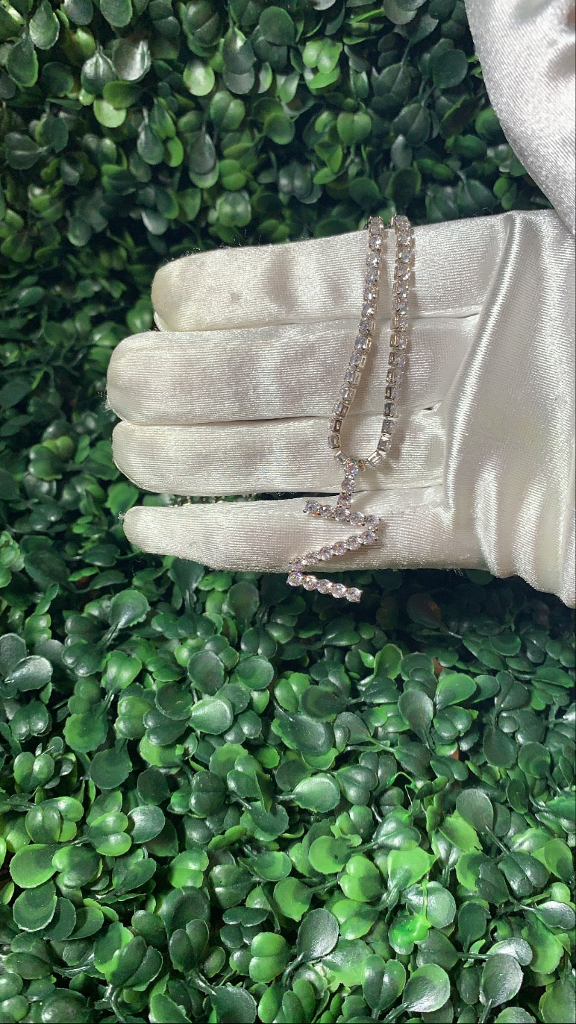 Tennis Initial Necklace  image 2