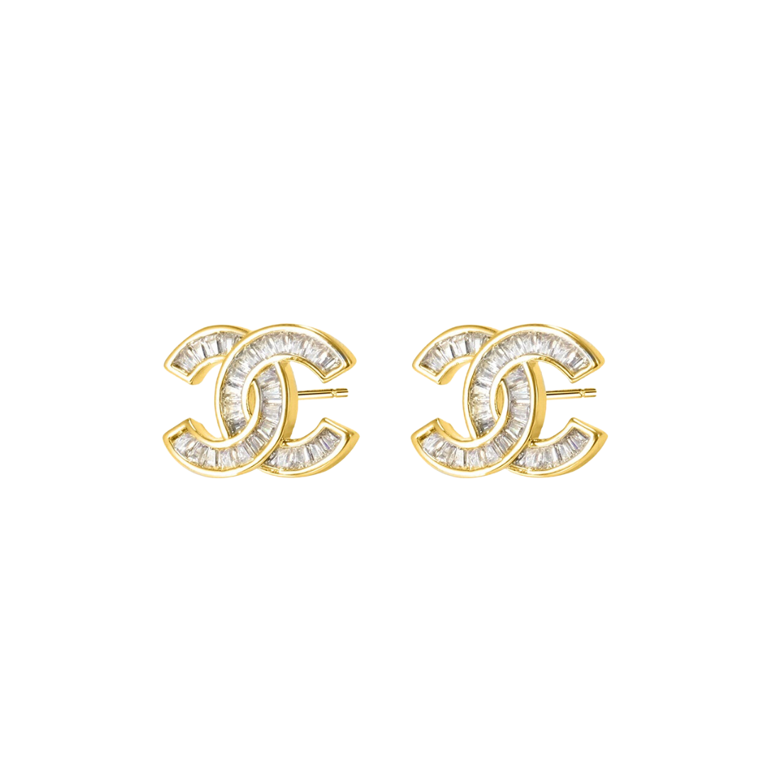 Double CC Earrings image 1